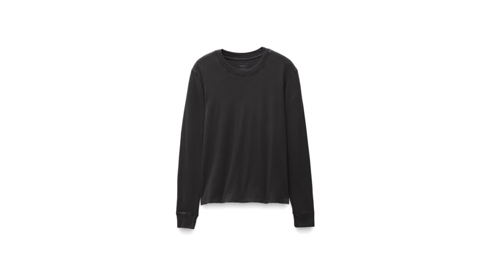 prAna Everyday Vintage-Washed LS Tee - Womens, Charcoal, XXL, 2057021-020-XXL