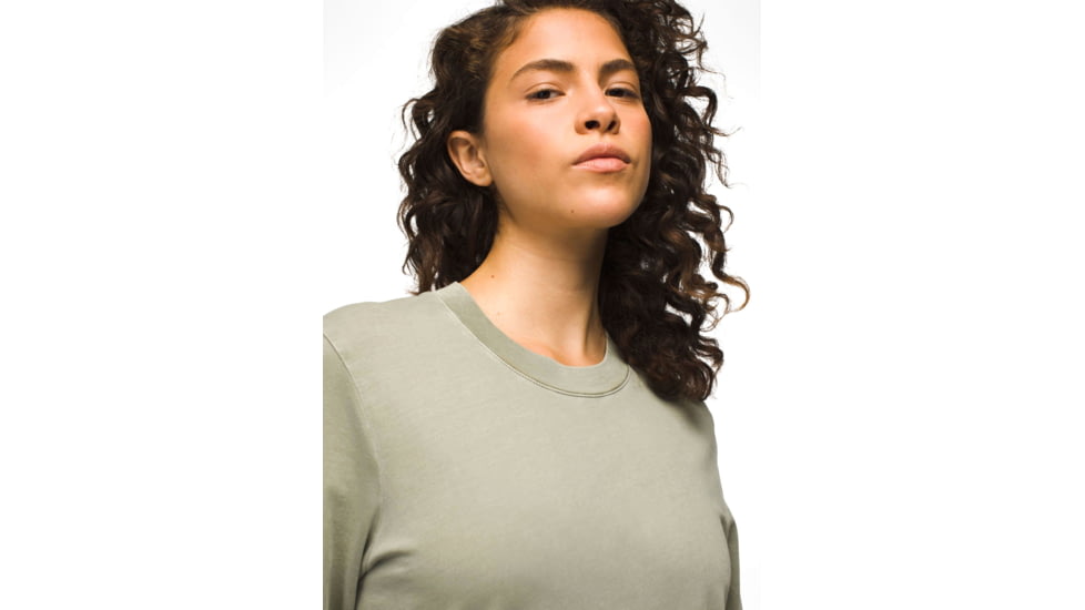 prAna Everyday Vintage-Washed LS Tee - Womens, Juniper Green, XS, 2057021-300-XS
