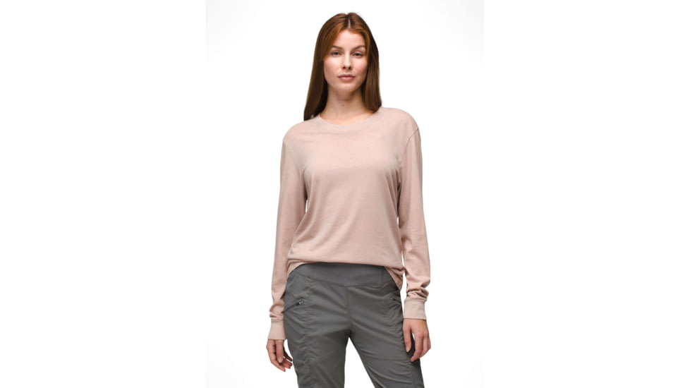 prAna Everyday Vintage-Washed LS Tee - Womens, Willow, XL, 2057021-500-XL