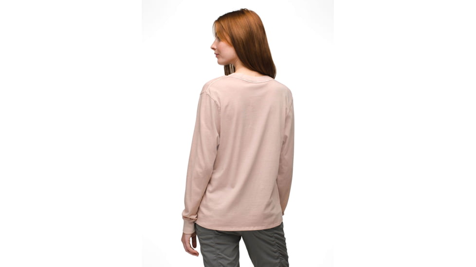 prAna Everyday Vintage-Washed LS Tee - Womens, Willow, XL, 2057021-500-XL