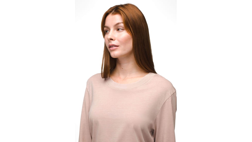 prAna Everyday Vintage-Washed LS Tee - Womens, Willow, XL, 2057021-500-XL