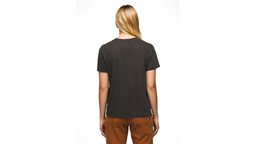 prAna Everyday Vintage-Washed SS Tee - Womens, Charcoal, XS, 2063791-020-XS