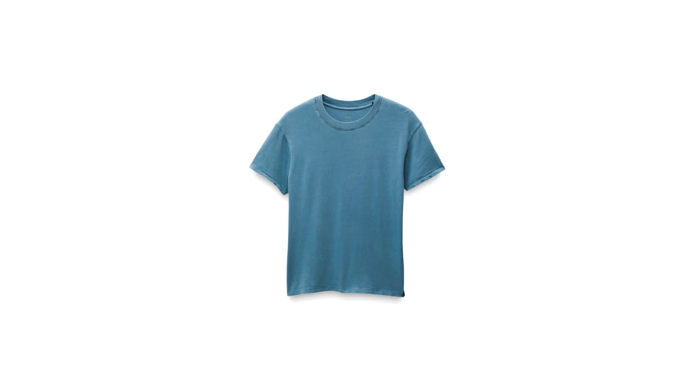 prAna Everyday Vintage-Washed SS Tee - Womens, High Tide, L, 2063791-400-L