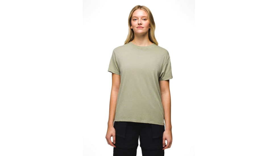 prAna Everyday Vintage-Washed SS Tee - Womens, Juniper Green, XS, 2063791-300-XS