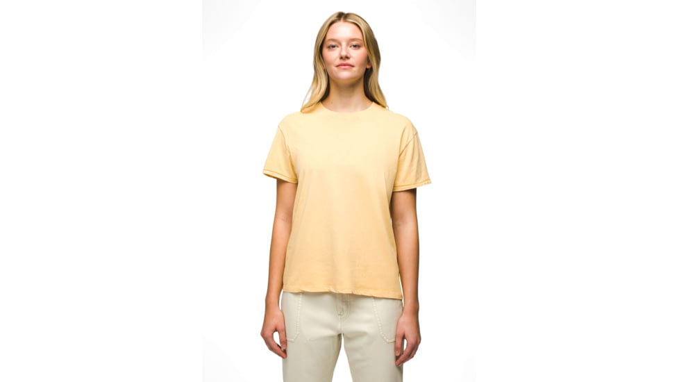 prAna Everyday Vintage-Washed SS Tee - Womens, Sun Kissed, XL, 2063791-700-XL