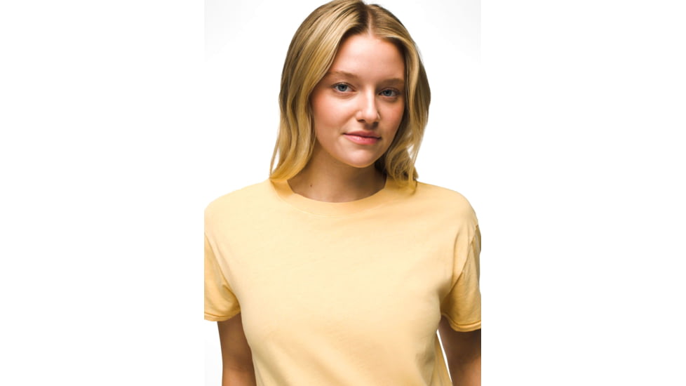 prAna Everyday Vintage-Washed SS Tee - Womens, Sun Kissed, XL, 2063791-700-XL