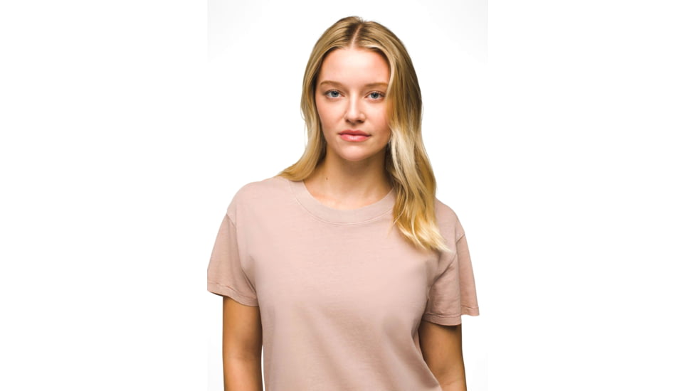 prAna Everyday Vintage-Washed SS Tee - Womens, Willow, XS, 2063791-500-XS