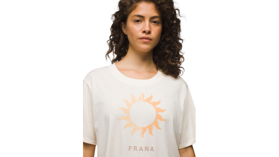 prAna Everyday VW Graphic Crop Tee - Womens, Canvas Sun City, M, 2066761-251-M