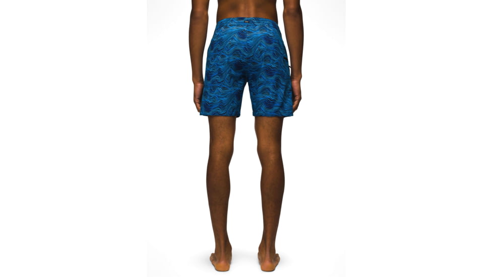 prAna Fenton Boardshort 9 Inch Inseam - Mens, Black Waves, 36, 1969521-962-09-36