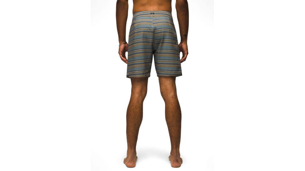 prAna Fenton Boardshort 9 Inch Inseam - Mens, Flint Clean Stripe, 40, 1969521-961-09-40