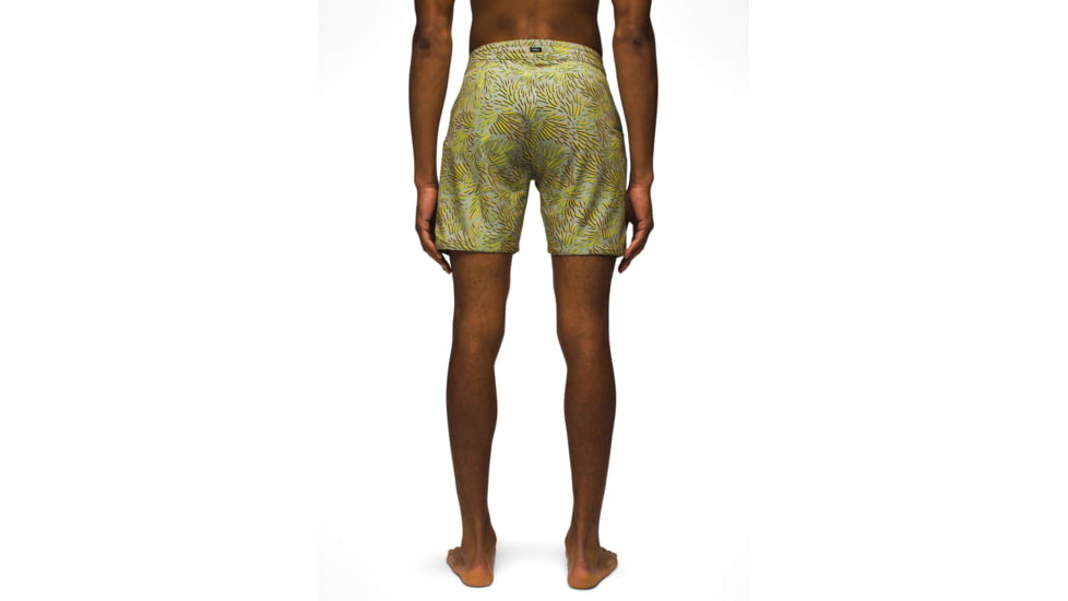 prAna Fenton Boardshort 9 Inch Inseam - Mens, Juniper Green Fronds, 31, 1969521-963-09-31