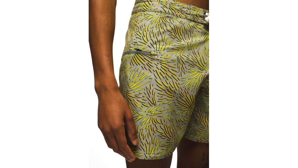 prAna Fenton Boardshort 9 Inch Inseam - Mens, Juniper Green Fronds, 31, 1969521-963-09-31