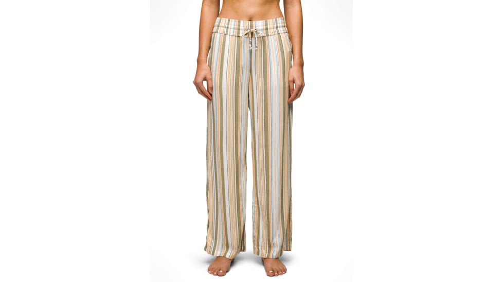 prAna Fernie Beach Pant - Womens, Sweet Agave Stripe, XL, 1969101-302-XL