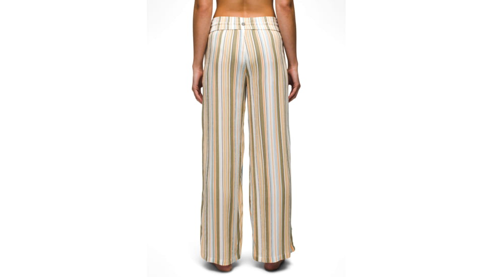 prAna Fernie Beach Pant - Womens, Sweet Agave Stripe, XL, 1969101-302-XL