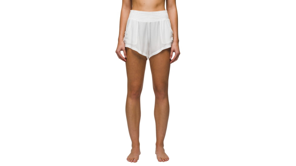 prAna Fernie Short - Womens, White, L, 1968141-100-L