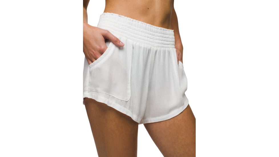 prAna Fernie Short - Womens, White, L, 1968141-100-L