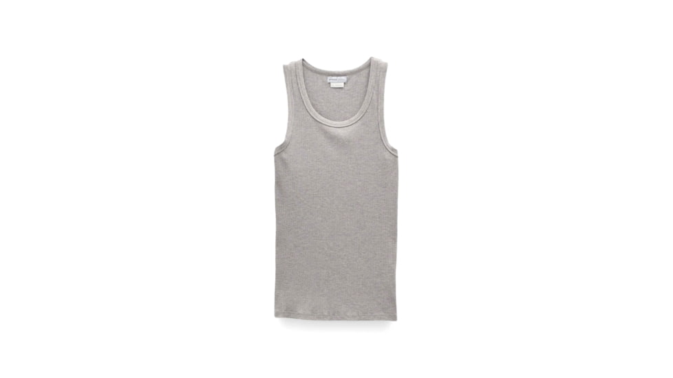 prAna Foundation Rib Tank - Womens, Heather Grey, M, 1971001-020-M