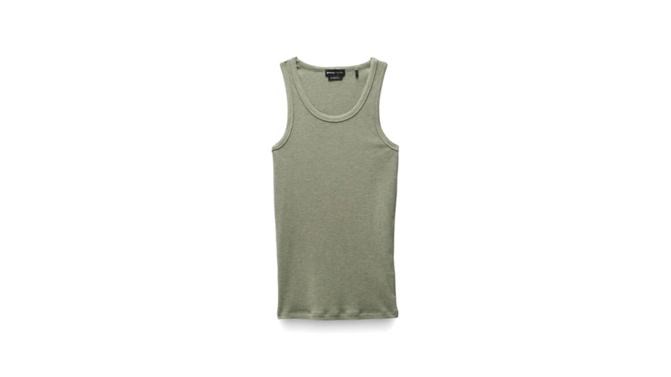 prAna Foundation Rib Tank - Womens, Juniper Green Heather, XS, 1971001-301-XS