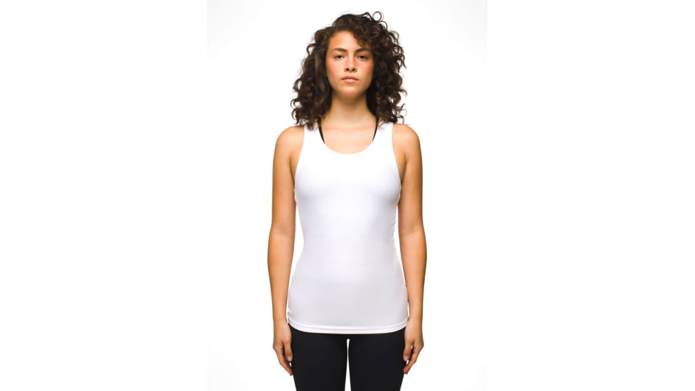 prAna Foundation Rib Tank - Womens, White, M, 1971001-100-M