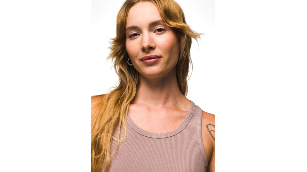 prAna Foundation Rib Tank - Womens, Willow Heather, S, 1971001-022-S