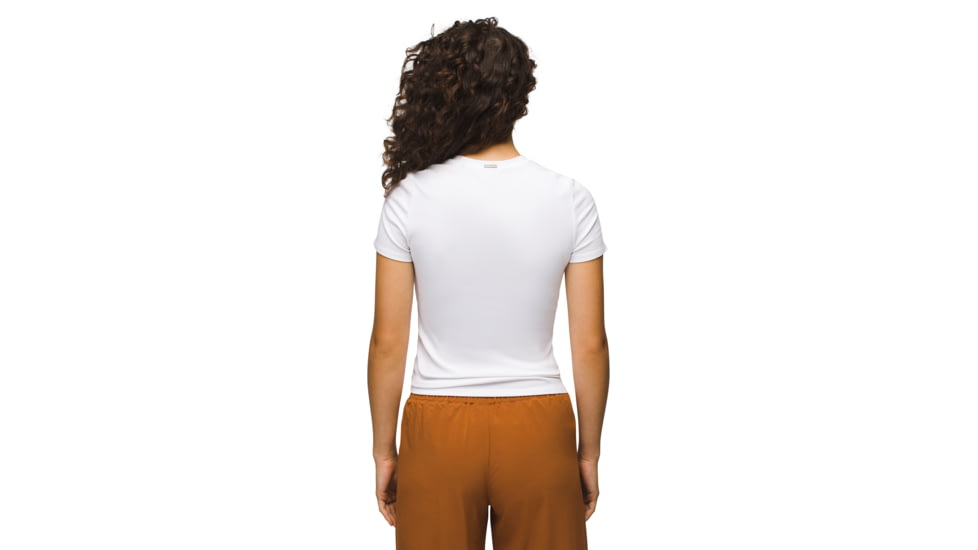 prAna Foundation Rib Tee - Womens, White, XS, 1970821-100-XS