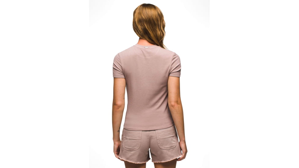 prAna Foundation Rib Tee - Womens, Willow Heather, XL, 1970821-022-XL