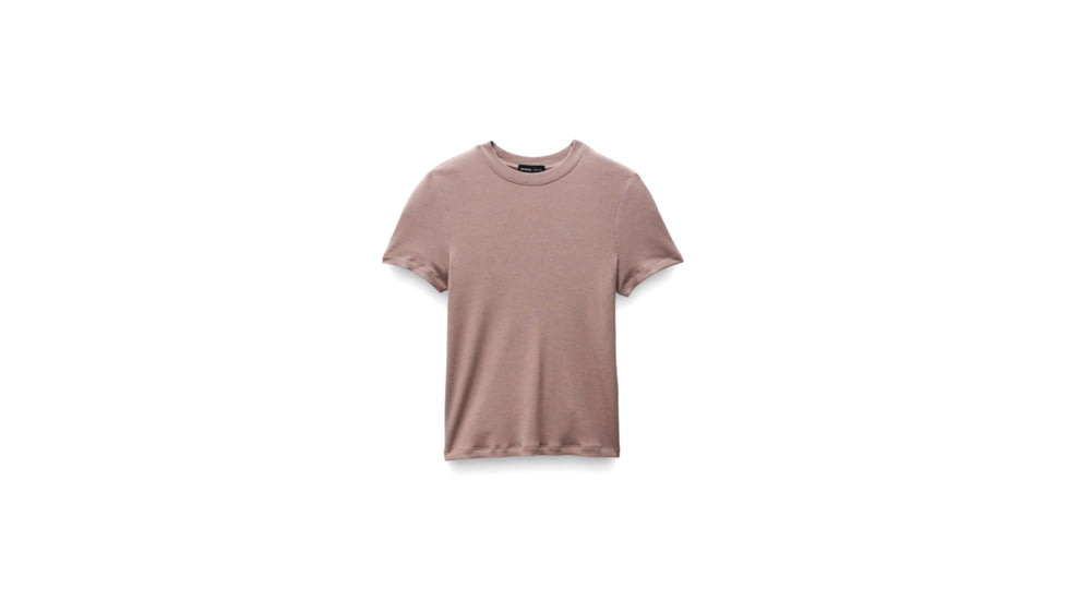 prAna Foundation Rib Tee - Womens, Willow Heather, XL, 1970821-022-XL