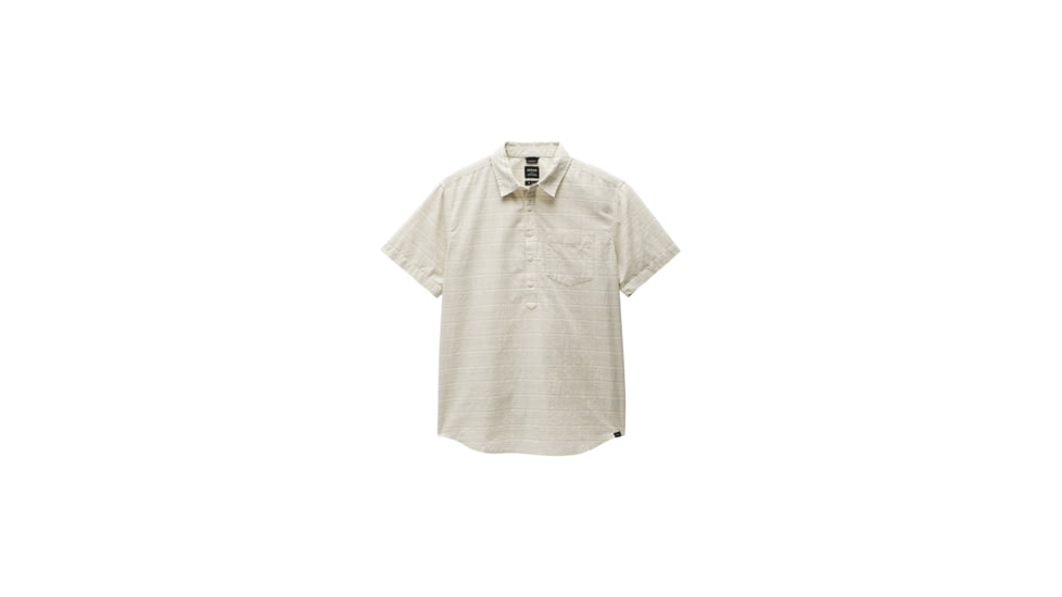 prAna Groveland Popover - Mens, Chalk, S, 2057291-100-ST-S