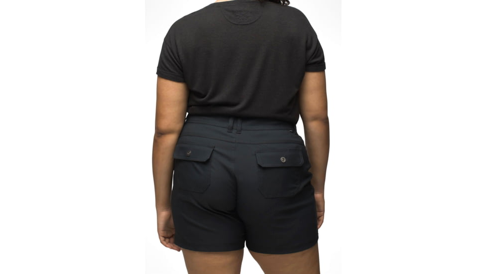 prAna Halle Short Plus II - Womens, Black, 18W, 1971192-001-07-18W