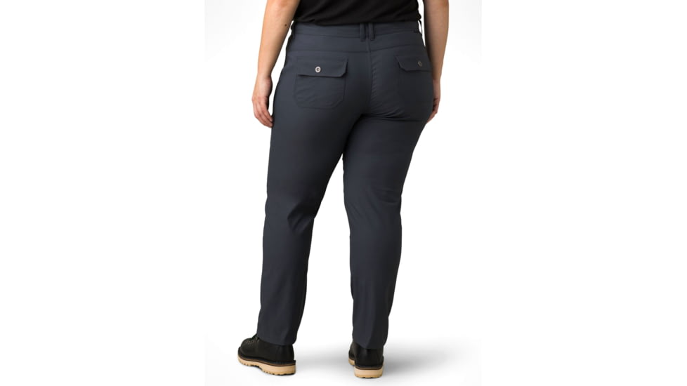 prAna Halle Straight Pant Plus II, Coal, 22W, 1971032-020-22W