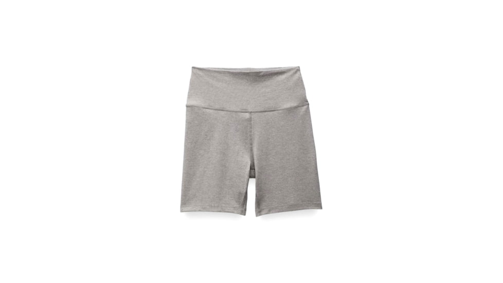 prAna Heavana 6in Short - Womens, Heather Grey, L, 2066611-020-L
