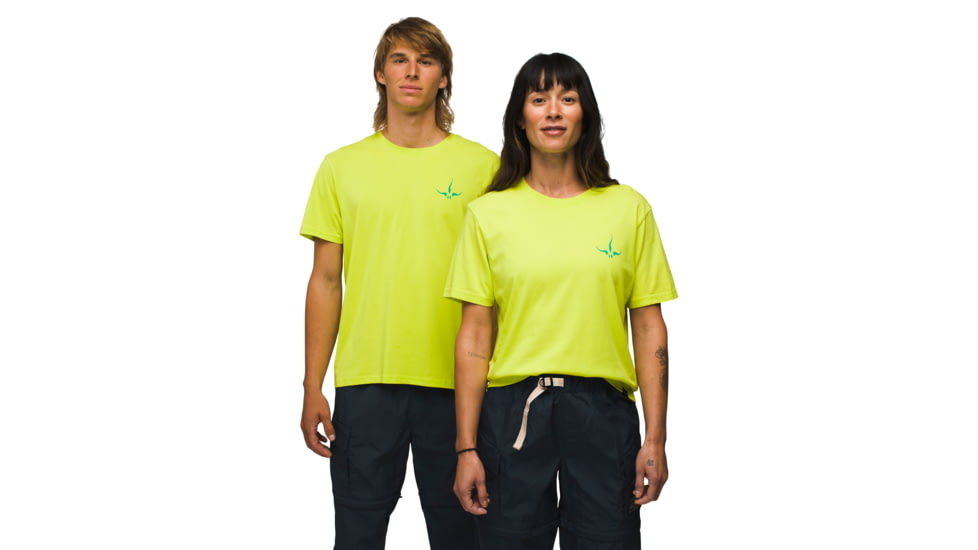 prAna Heritage Graphic SS Tee - Womens, Bright Lichen, XL, 1972551-300-ST-XL