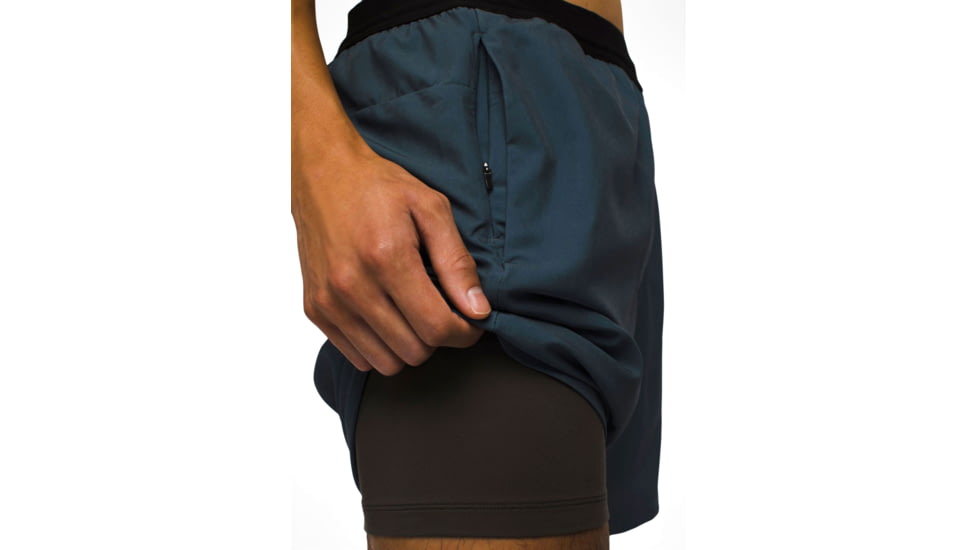 prAna Intrinsic Lined Short - Mens, Grey Blue, L, 2063961-400-07-L