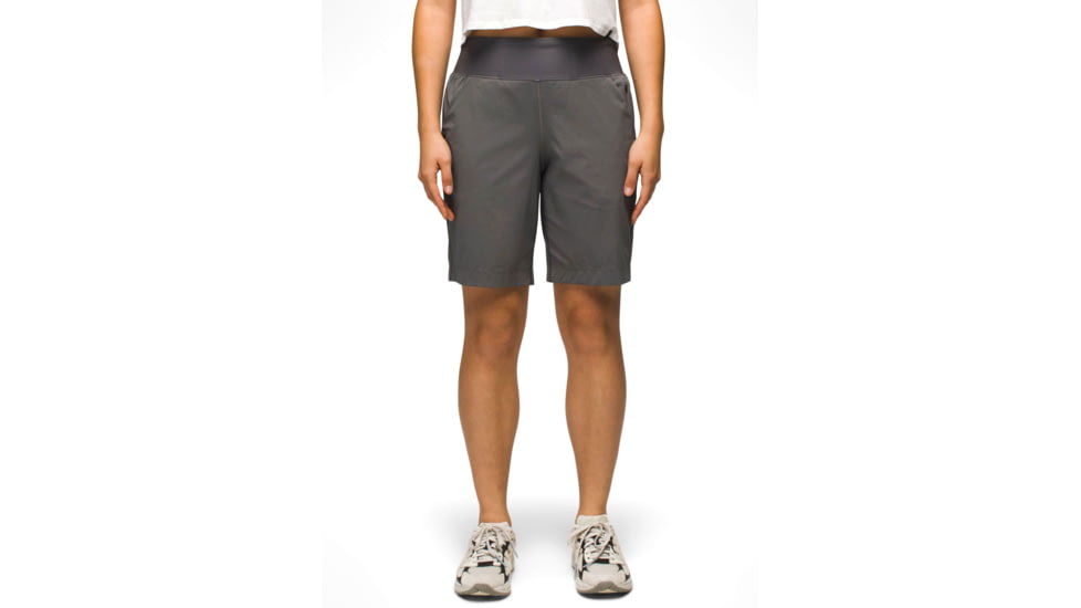 prAna Koen Flat Front Short - Womens, Gravel, XXL, 1971231-020-XXL