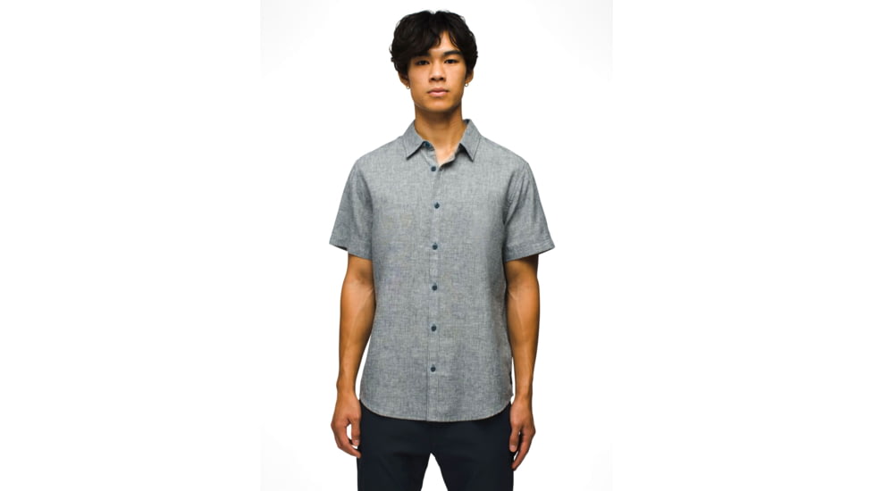 prAna Lindores Shirt Slim Fit - Mens, Bluefin, XXL, 1968801-400-SL-XXL