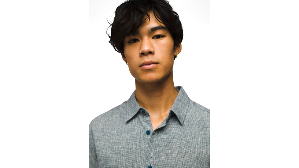 prAna Lindores Shirt Slim Fit - Mens, Bluefin, XXL, 1968801-400-SL-XXL