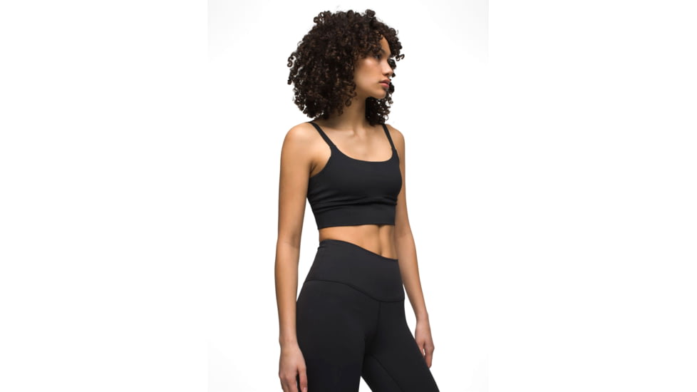 prAna Luxara Bralette - Womens, Black, XL, 2045491-001-XL
