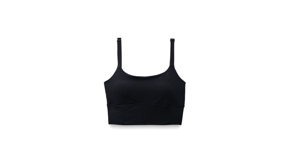 prAna Luxara Bralette - Womens, Charcoal Linea, L, 2045491-020-L