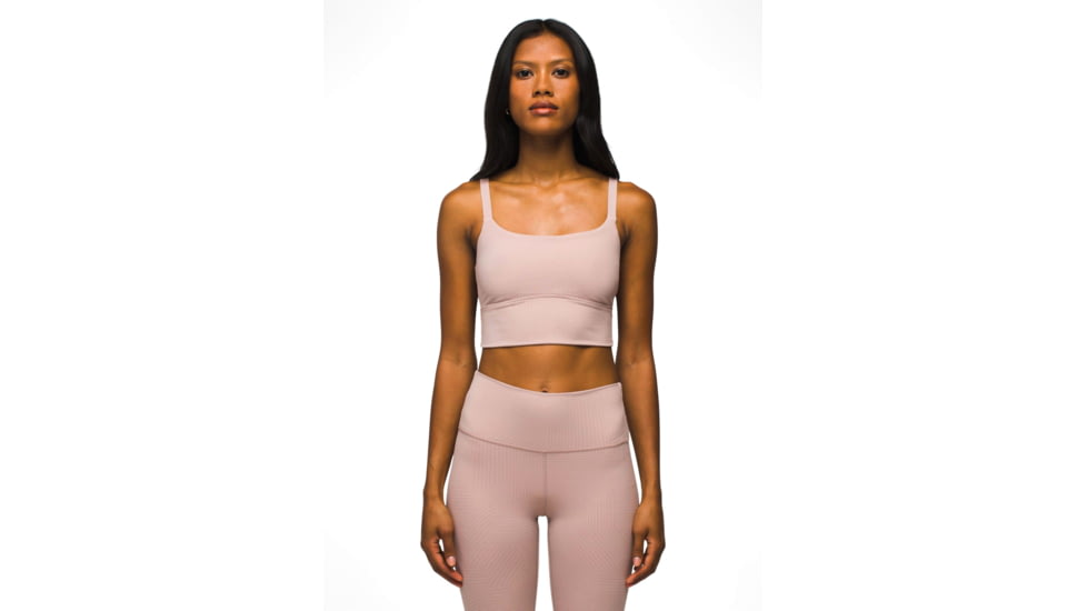 prAna Luxara Bralette - Womens, Willow Linea, L, 2045491-502-L