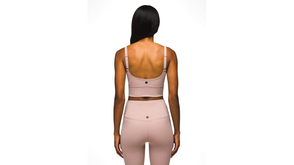prAna Luxara Bralette - Womens, Willow Linea, L, 2045491-502-L