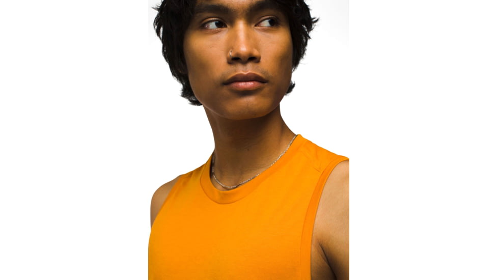 prAna Mission Trails Tank - Mens, Ochre Star, L, 1972691-801-ST-L