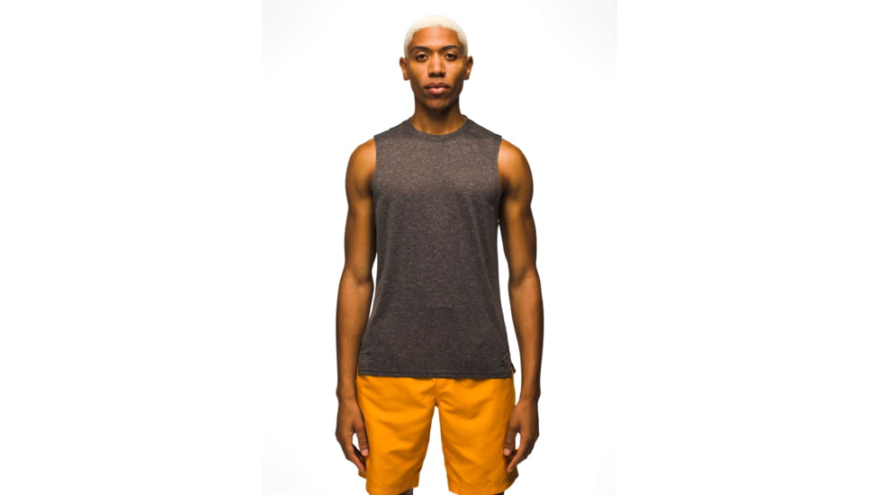 prAna Natural Flow Tank - Mens, Dark Iron, XXL, 2063901-020-ST-XXL
