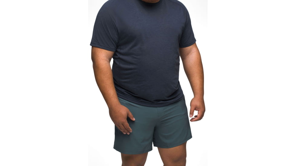prAna Peak To Pavement Lined Shorts - Mens, Grey Blue, L, 1972641-401-06-L