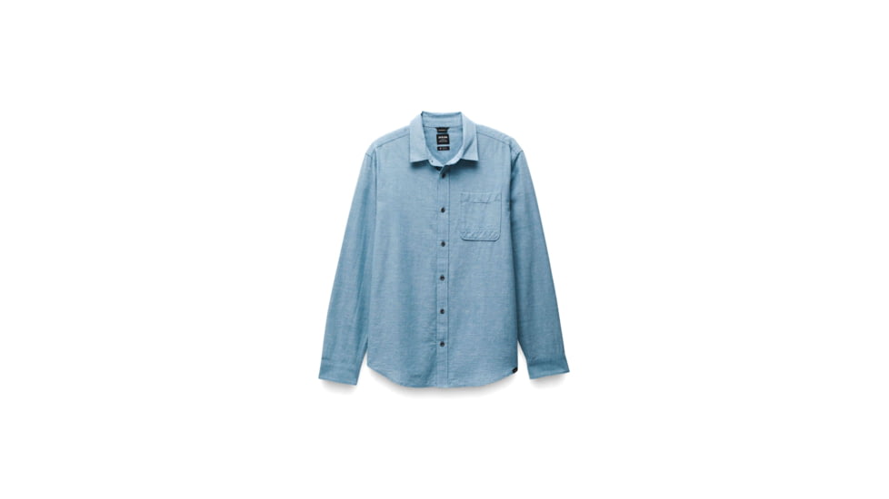 prAna Porto Vista Shirt - Mens, High Tide, S, 2063861-400-ST-S