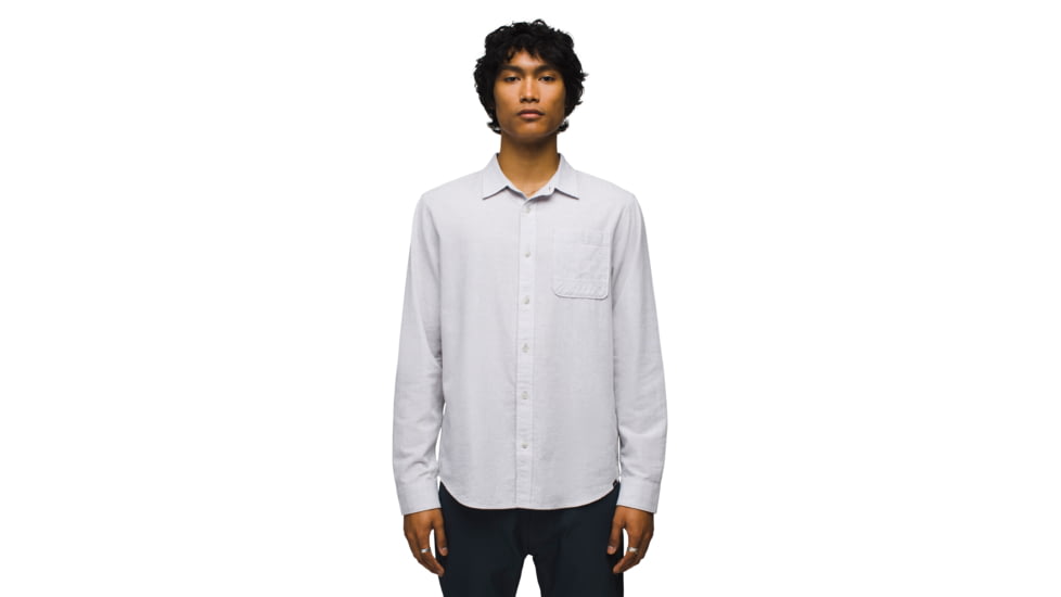 prAna Porto Vista Shirt - Mens, Silver Spray, M, 2063861-020-ST-M