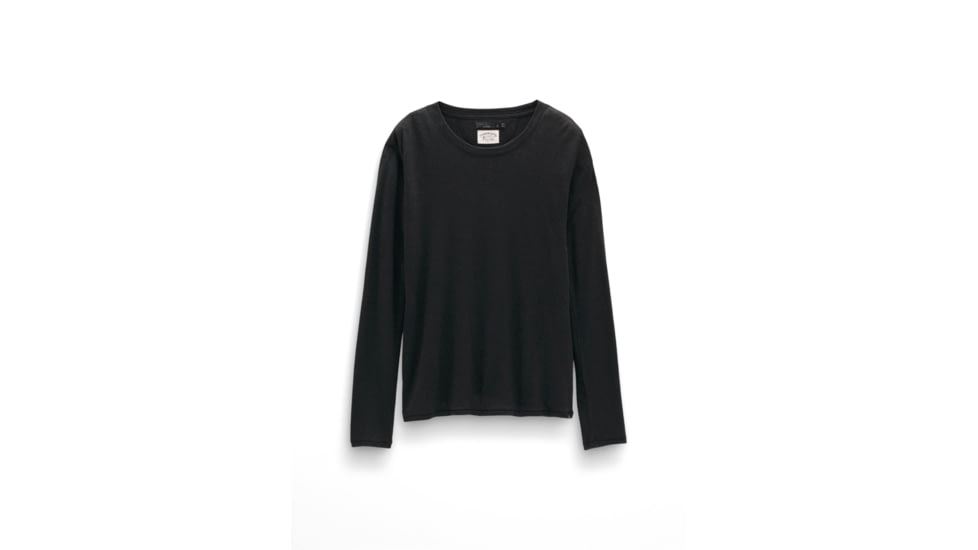 prAna Cozy Up Long Sleeve Tee - Womens, Black, XS, 1971131-001-XS