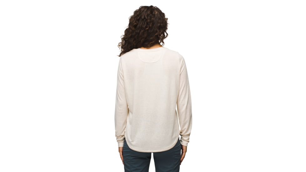 prAna prAna Cozy Up Long Sleeve Tee - Womens, Canvas Heather, XL, 1971131-250-XL