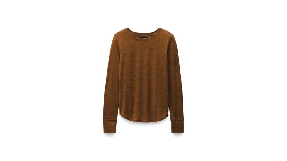 prAna prAna Cozy Up Long Sleeve Tee - Womens, Clay Heather, XL, 1971131-202-XL