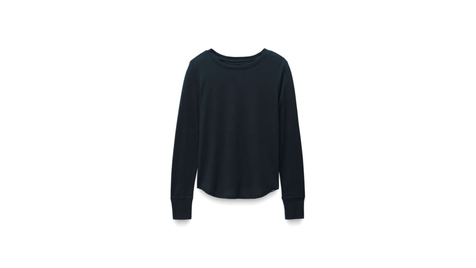 prAna prAna Cozy Up Long Sleeve Tee - Womens, Stormy Night Heather, L, 1971131-402-L