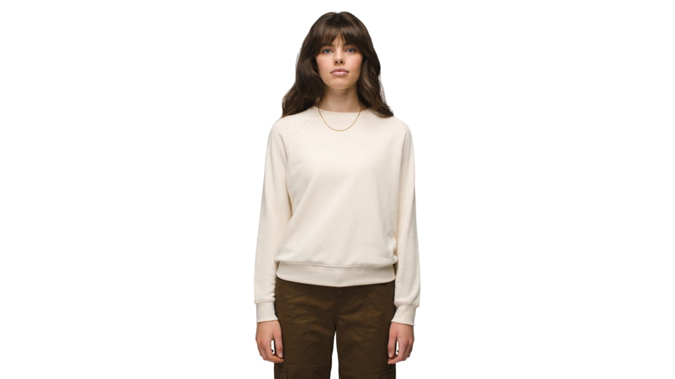 prAna Cozy Up Sweatshirt - Womens, Canvas Heather, Small, 1967291-250-S